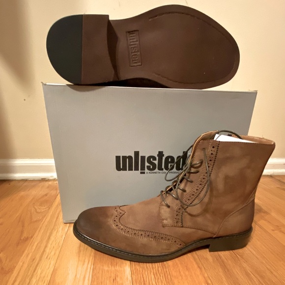 Unlisted by Kenneth Cole Other - NWB  Unlisted by Kenneth kole broncaado brown suede  booties men US 11🔥🔥🗽🗽💯